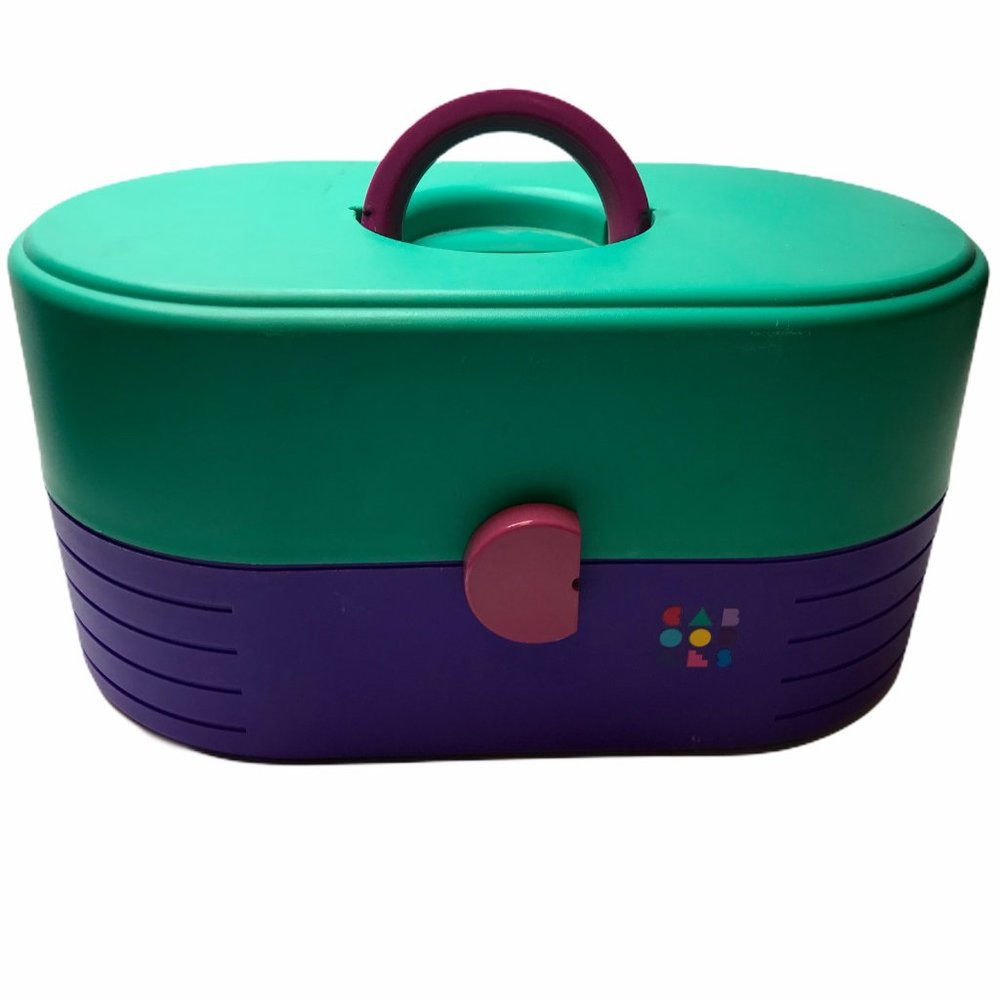 Vintage Caboodle Makeup Storage Carry Case Plastic